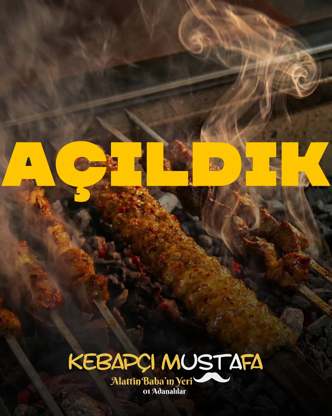 AÇILDIK — açılış duyurusu