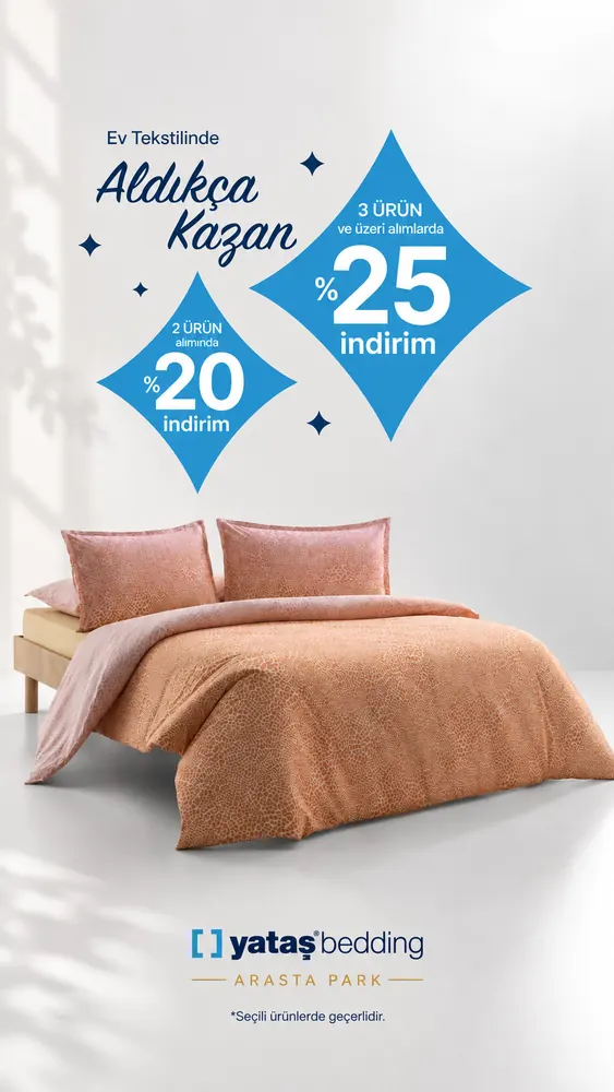 Ev tekstilinde aldıkça kazan — renkli seçki